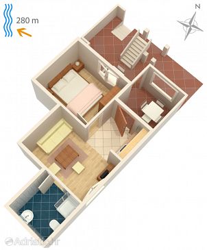 Apartment A-5548-c - Apartments Klenovica (Novi Vinodolski) - 5548