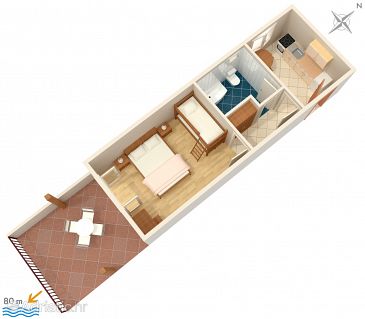 Apartment A-555-a - Apartments and Rooms Milna (Hvar) - 555