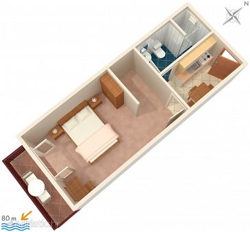 Apartment A-555-c - Apartments and Rooms Milna (Hvar) - 555