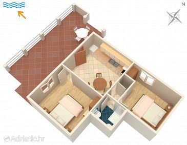Apartment A-558-a - Apartments Tri Žala (Korčula) - 558
