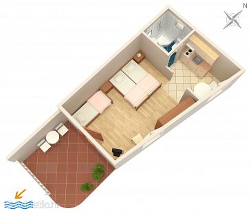 Studio flat AS-5641-b - Apartments Bol (Brač) - 5641
