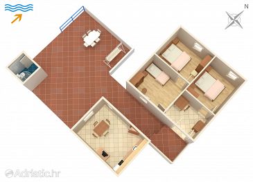 House K-5652 - Vacation Rentals Bobovišća (Brač) - 5652