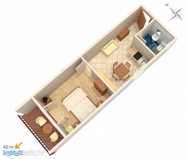 Apartment A-574-a - Apartments Brna (Korčula) - 574