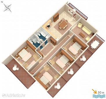 Apartment A-578-a - Apartments Sućuraj (Hvar) - 578