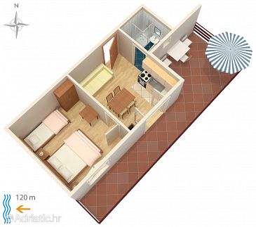 Apartment A-5786-c - Apartments Bibinje (Zadar) - 5786