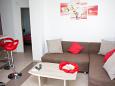 Living room Vodice, Living room u smještaju tipa apartment, dostupna klima, dopusteni kucni ljubimci i WIFI.