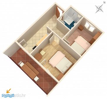 Apartment A-589-a - Apartments Uvala Torac (Hvar) - 589