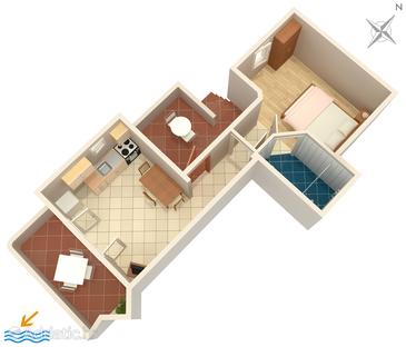 Apartment A-592-c - Apartments Ivan Dolac (Hvar) - 592