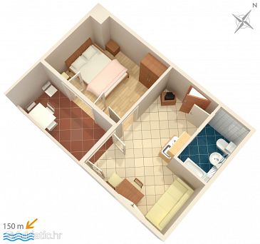 Apartment A-5973-c - Apartments Duće (Omiš) - 5973