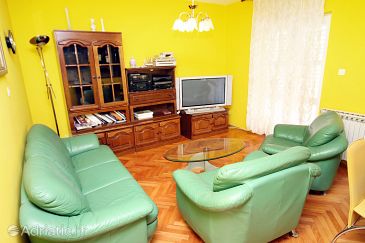 Living room Bibinje, Living room u smještaju tipa apartment.
