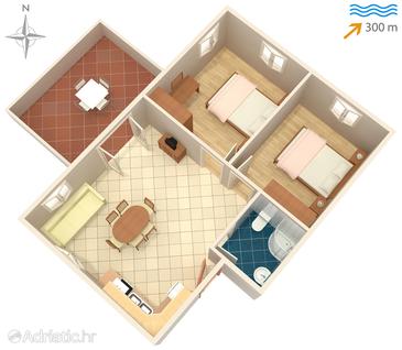 Apartment A-6216-a - Apartments Tkon (Pašman) - 6216