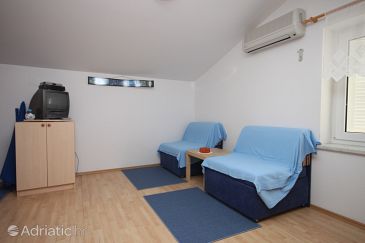 Living room Pag, Living room u smještaju tipa studio-apartment, dostupna klima i dopusteni kucni ljubimci.