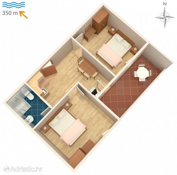 Apartment A-6399-d - Apartments Novalja (Pag) - 6399