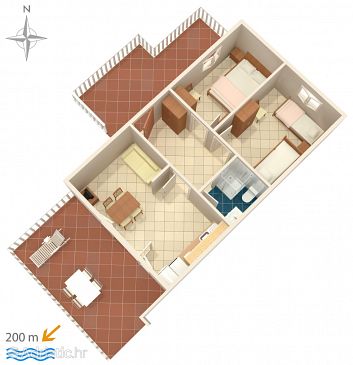 Apartment A-6426-a - Apartments Metajna (Pag) - 6426