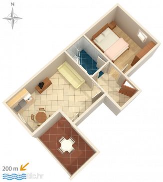 Apartment A-6432-f - Apartments Novalja (Pag) - 6432