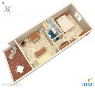 Apartment A-6474-d - Apartments Mandre (Pag) - 6474