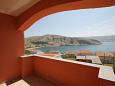 Terrace Metajna, Terrace u smještaju tipa room, s pogledom na more i WIFI.
