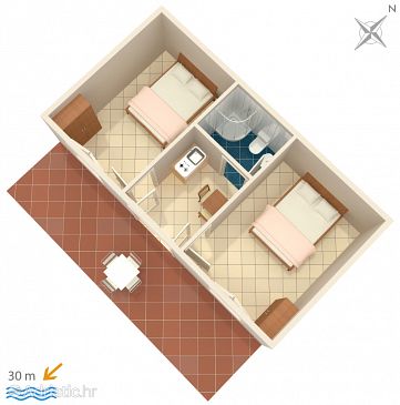 Apartment A-651-a - Apartments Pisak (Omiš) - 651