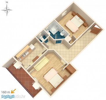 Apartment A-6678-a - Apartments Zaostrog (Makarska) - 6678