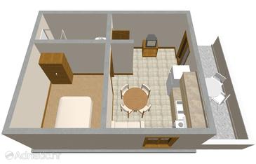 Studio flat AS-670-a - Apartments Petrčane (Zadar) - 670