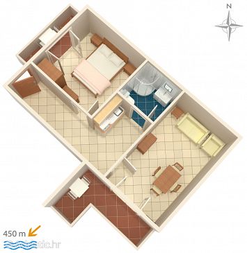 Apartment A-6763-a - Apartments Baška Voda (Makarska) - 6763
