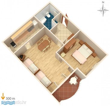 Apartment A-6820-a - Apartments Gradac (Makarska) - 6820