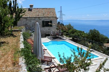 Property - Vacation Rentals 6916 Property Brela - Krug (Makarska) - Accommodation 6916 - Vacation Rentals with pebble beach.