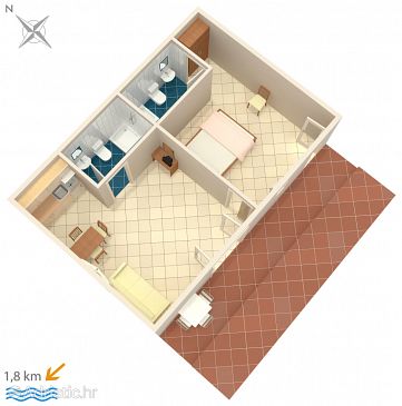 Apartment A-6951-e - Apartments and Rooms Novigrad (Novigrad) - 6951