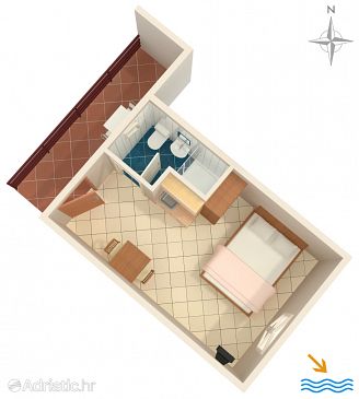 Studio flat AS-7357-a - Apartments Krnica (Marčana) - 7357
