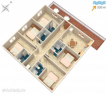Apartment A-747-a - Apartments Sutivan (Brač) - 747