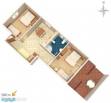 Apartment A-7639-b - Apartments and Rooms Novigrad (Novigrad) - 7639