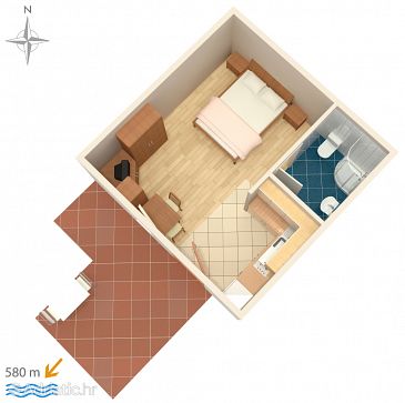 Studio flat AS-7639-a - Apartments and Rooms Novigrad (Novigrad) - 7639