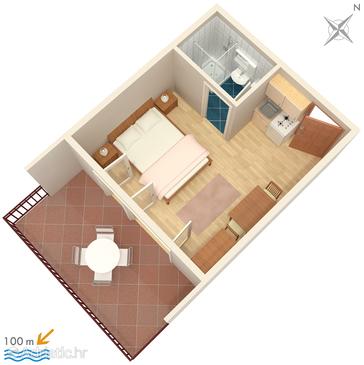 Studio flat AS-798-c - Apartments Jezera (Murter) - 798