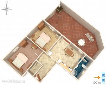 Apartment A-8050-a - Apartments Susak (Lošinj - Susak) - 8050