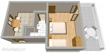 Apartment A-851-f - Apartments Drage (Biograd) - 851