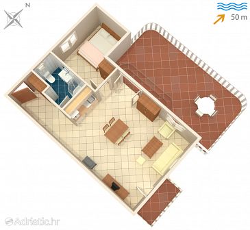 Apartment A-8625-a - Apartments Okrug Gornji (Čiovo) - 8625