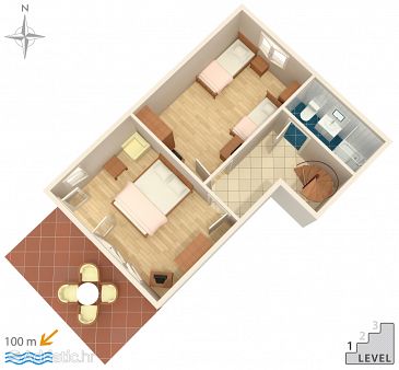 House K-8645 - Vacation Rentals Okrug Gornji (Čiovo) - 8645