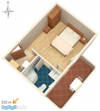 Studio flat AS-8660-a - Apartments Vinišće (Trogir) - 8660