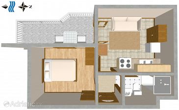 Apartment A-944-b - Apartments Duće (Omiš) - 944
