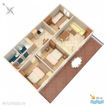 Apartment A-949-a - Apartments Sumpetar (Omiš) - 949