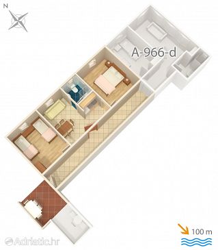 Apartment A-966-a - Apartments Grebaštica (Šibenik) - 966