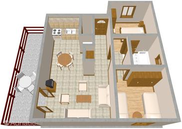 Apartment A-967-a - Apartments Pisak (Omiš) - 967