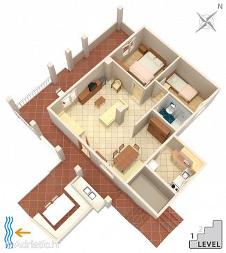 House K-970 - Vacation Rentals Mavarštica (Čiovo) - 970