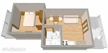 Apartment A-990-b - Apartments and Rooms Lučica (Lastovo) - 990
