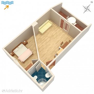 Apartment A-994-d - Apartments and Rooms Zaklopatica (Lastovo) - 994