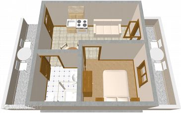 Apartment A-995-b - Apartments Zaklopatica (Lastovo) - 995