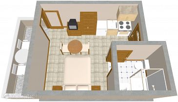 Studio flat AS-995-c - Apartments Zaklopatica (Lastovo) - 995